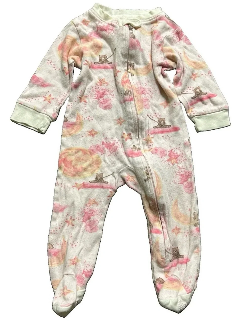Baby Girl Burt’s Bees Baby Footie Pajamas Size 6-9 Months